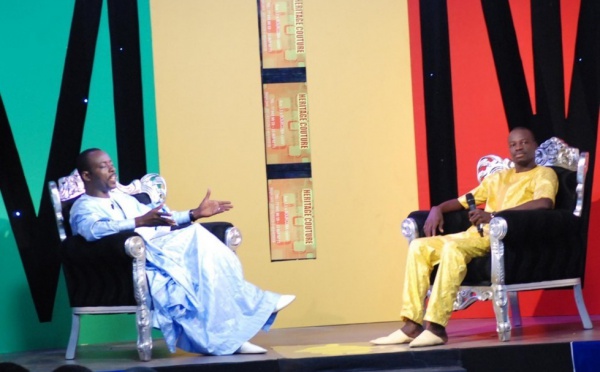 Le styliste Modou Gaye sur le plateau de la Tfm avec Dj Boubs