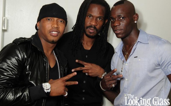 El Hadj Diouf avec Mario Balloteli, deux bad boys du foot