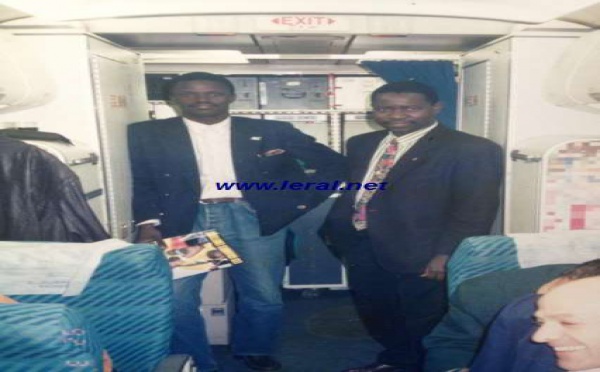 Cheikhouna Bara Falilou Mbacké avec Alioune Petit Mbaye à Tunis en 1987