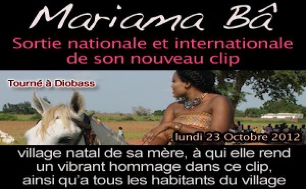 Bientôt la sortie d'un nouveau clip de la chanteuse Mariama Ba !