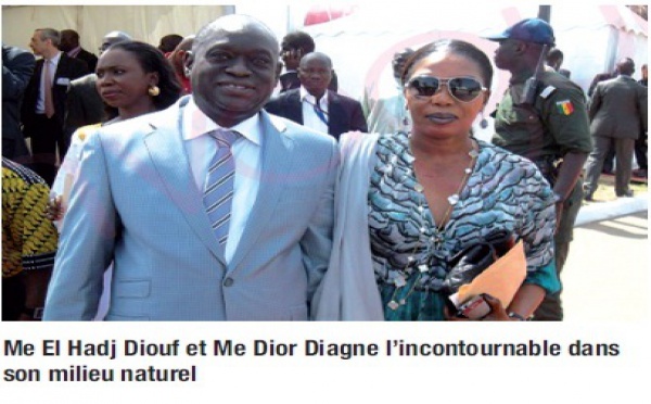 Me El Hadji Diouf et avec l'élégante Me Dior Diagne 