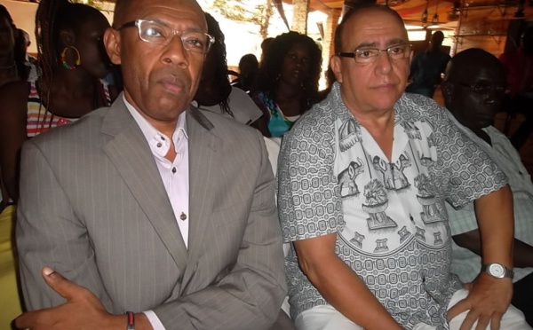 Michael Soumah en compagnie du musicien-arrangeur Aly Hachem 