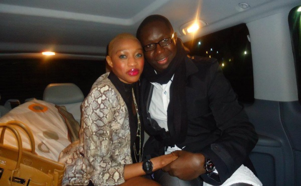 Salam Diallo en complicité avec le mannequin Nogui Dieng