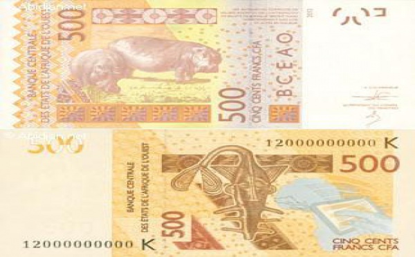 Le nouveau billet de 500 francs CFA est mis en circulation 