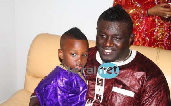 Balla Gaye avec son fils aîné, Mouhamed Sakho
