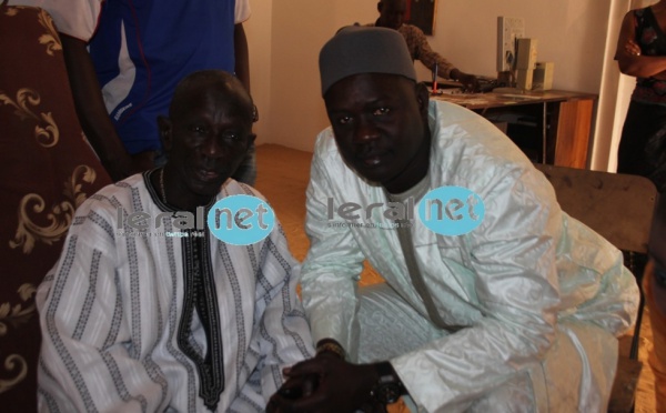 Doudou Ndiaye Rose et Lamine Samba au tournage du dernier clip de Abdou Guité