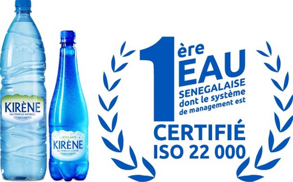 Une première dans l’eau minérale au Sénégal: Kirène obtient la certification Iso 22 000