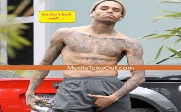 Chris Brown « ses parties génitales », un clin d’œil à Rihanna (Photo)