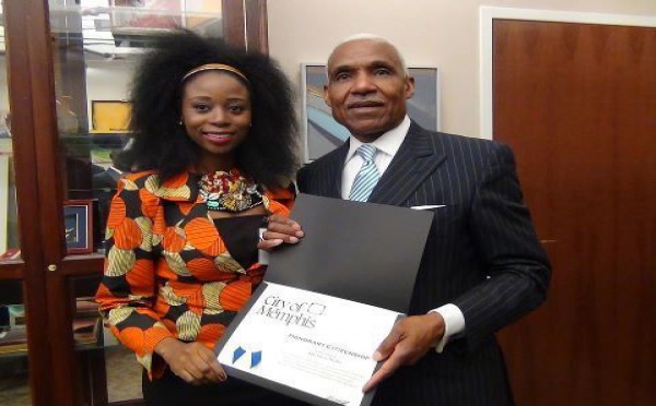 Adiouza et le maire de Memphis
