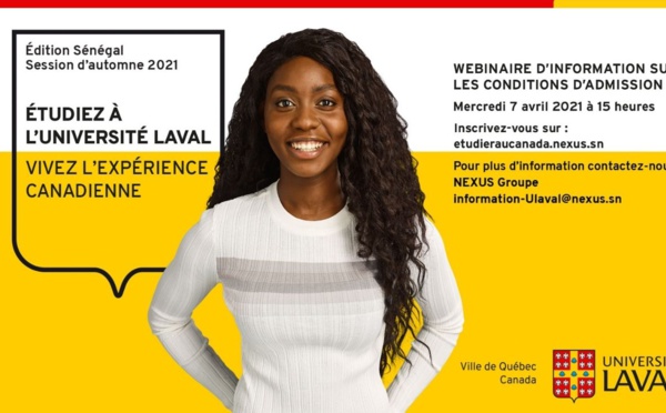 SENEGAL: ÉTUDIEZ À L’UNIVERSITÉ LAVAL, VIVEZ L’EXPÉRIENCE CANADIENNE