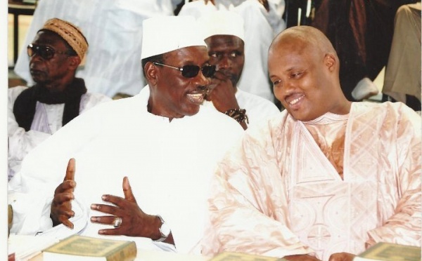 Ameth Saloum Dieng avec Serigne Maodo Sy Ibn Dabakh