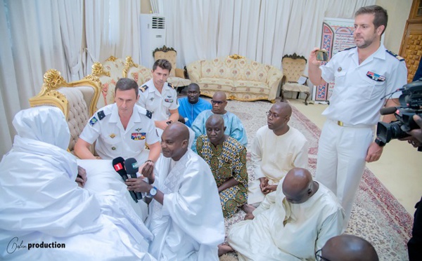 En visite à Touba pour le Grand Magal: La délégation de la Marine française reçue par Serigne Mountakha, Khalife général des Mourides
