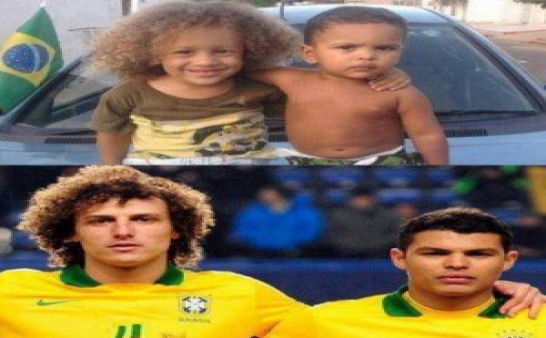Arrêt sur image: Thiago Sylva-David Luiz et leurs sosies enfants