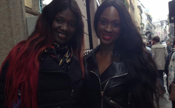 Maty Diouf, la petite fille du Président Abdou Diouf, avec Oumou Provoc