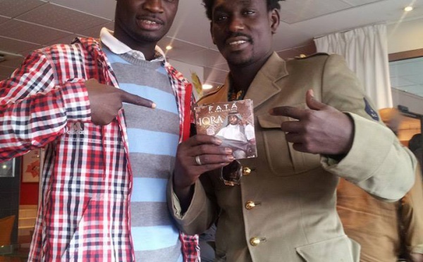 Le rappeur Fata avec Pape Ndiaye Thiopet à Paris 