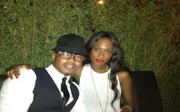 El Hadji Diouf avec Maty Diouf, la petite fille du Président Abdou Diouf