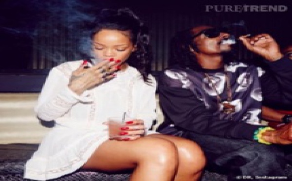 (Photo) Rihanna qui fume du cannabis avec Snoop Doog.