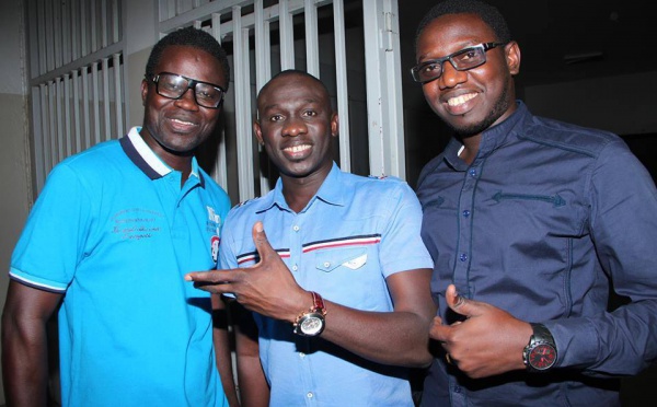 Pape Diouf très complice avec Papis Niang et Bamba Diop
