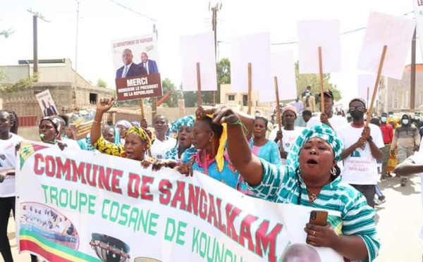 Ouverture des élections locales: Oumar Guèye accueilli comme un héros à Kounoune