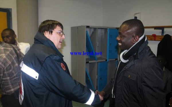 Pape Diouf et sapeur pompier italien !