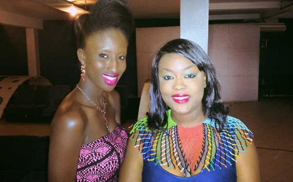 La top model Keysha Mbengue en toute complicité avec Kalista de la 2Stv 