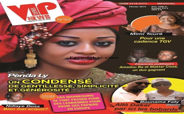 Voici la Une du magazine Vip News!