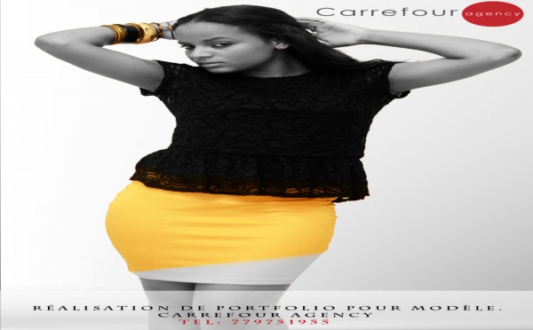 Cette jolie nymphe pose pour Carrefour Agency