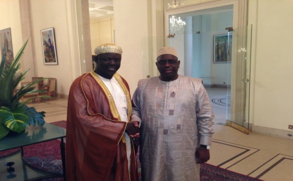 Abdoulaye Mountaha  Niass et son ami le Président Macky Sall