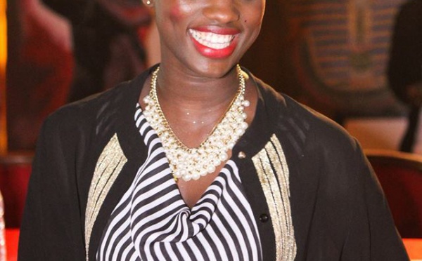 Aïda Ndao affiche un sourire des plus épanouis lors de la finale de Miss Africité 2014.