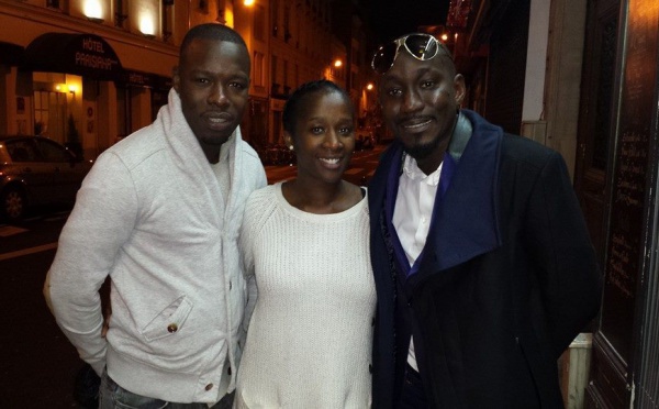 Chon en compagnie de Omar Kanté et Amsatou Diombana à Paris 