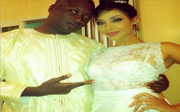 Adja Diallo toute belle dans sa robe de mariée 