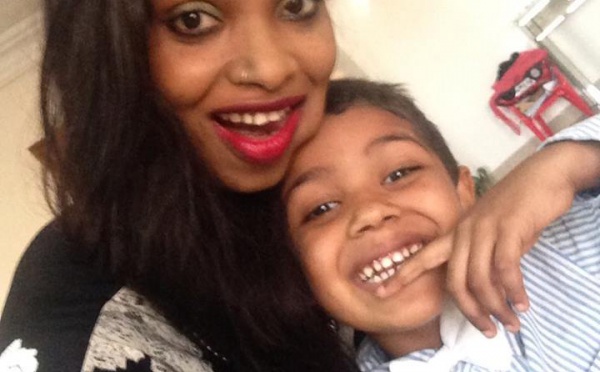 Iman de Channel et son petit garçon très complices 