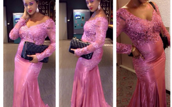 Awa Fall toute élégante dans une belle robe