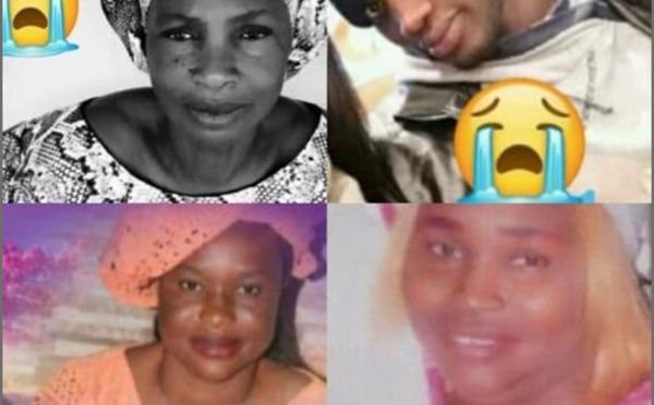 Photos : Les images des quatre membres d’une même famille, tués dans un accident de voiture sur la route des Niayes