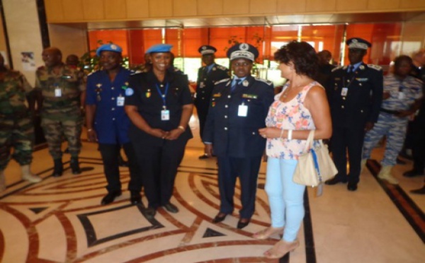 La DGPN  Anna Sémou  Faye dans le hall de la Minusma à Bamako