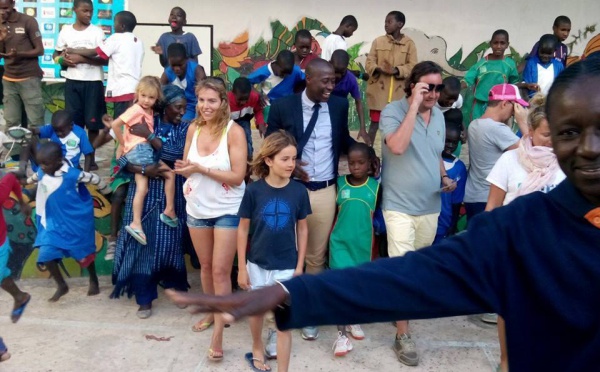 Kalidou Fadiga et ses amis en visite à l'Empire des enfants