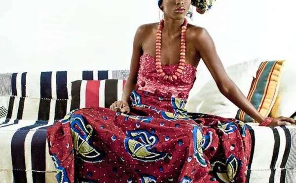 La top modèle Mifa Diop en mode wax