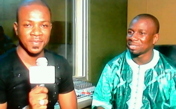 Djiby Dramé avec Dj Yves de la 2stv