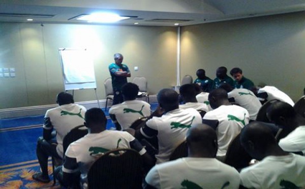 Equipe nationale du Sénégal: Brefing des Lions à Gaborone