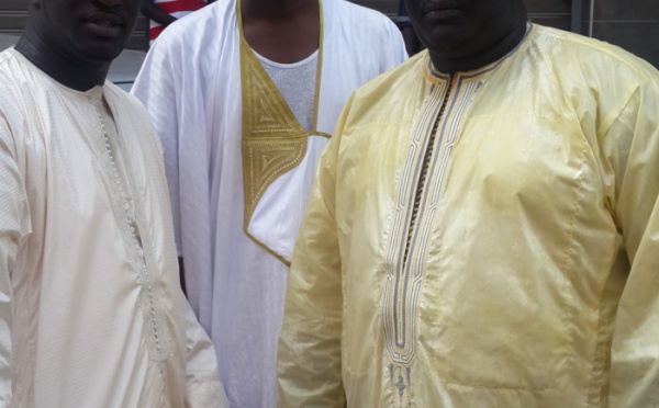Mbaye Sène en compagnie de Thiam au baptême des jumeaux d'Aziz Ndiaye