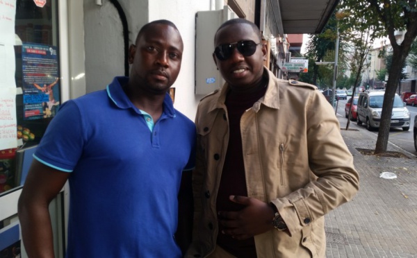 Bamba Diop en compagnie de Dj Bill Pro à Barcelone