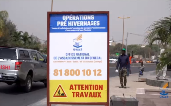 Le programme des opérations pré-hivernage « FEGU JEM NAWET » de l’Officie national de l’assainissement du Sénégal (Onas), lancé