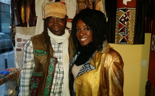Kaissa Doumbe Moulongo chez son styliste Mike Sylla