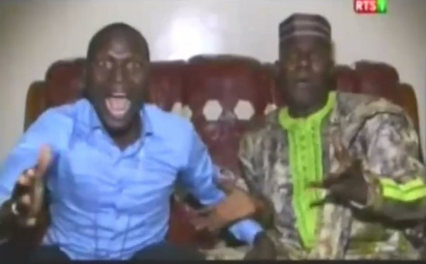 Regardez comment les comédiens Serigne Ngagne et Cheikh Seck on vécu le match Ghana-Sénégal