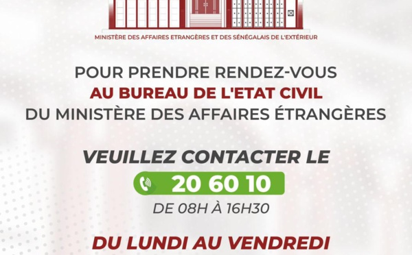 Le MAESE informe : Le 206010, un numéro désormais dédié à la prise de rendez-vous pour la légalisation administrative