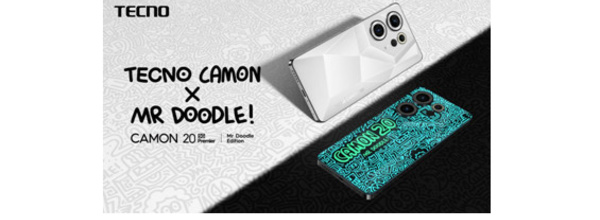 TECNO lance la série CAMON 20 Mr Doodle Edition, avec une première mondiale de coque arrière de style graffiti