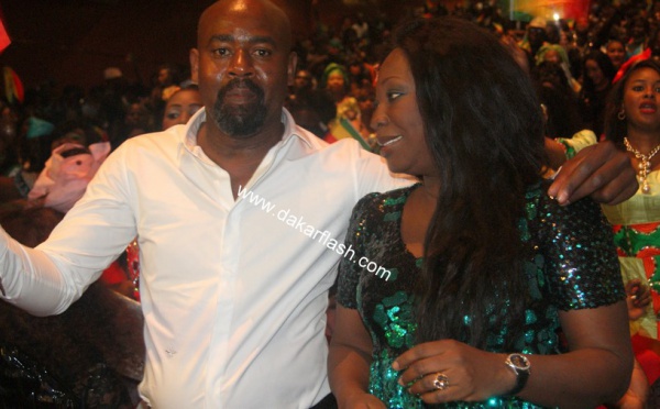 Grand Bégué: Fatou Kiné Ndour, la sœur de Youssou Ndour, en compagnie de son mari au Grand Théâtre.