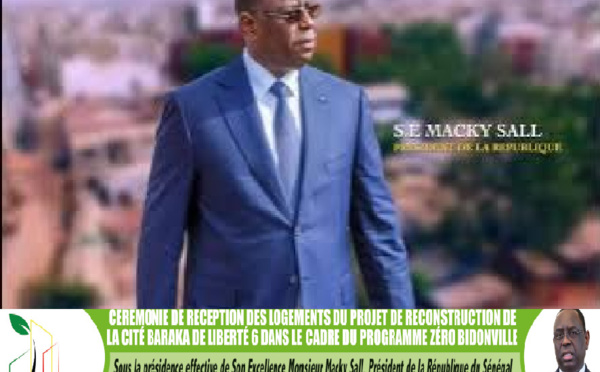 Programme Zéro bidonville urbain : Le Président Macky Sall inaugure demain, les premiers logements de la cité Baraka