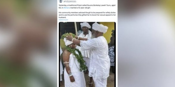 Ghana : Le mariage d’une adolescente de 13 ans avec un prêtre de 63 ans, scandalise