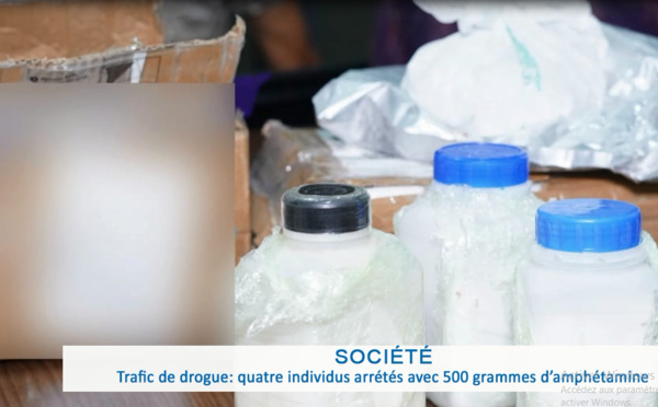 Trafic de drogue: Quatre individus arrêtés avec 500 grammes d'amphétamine